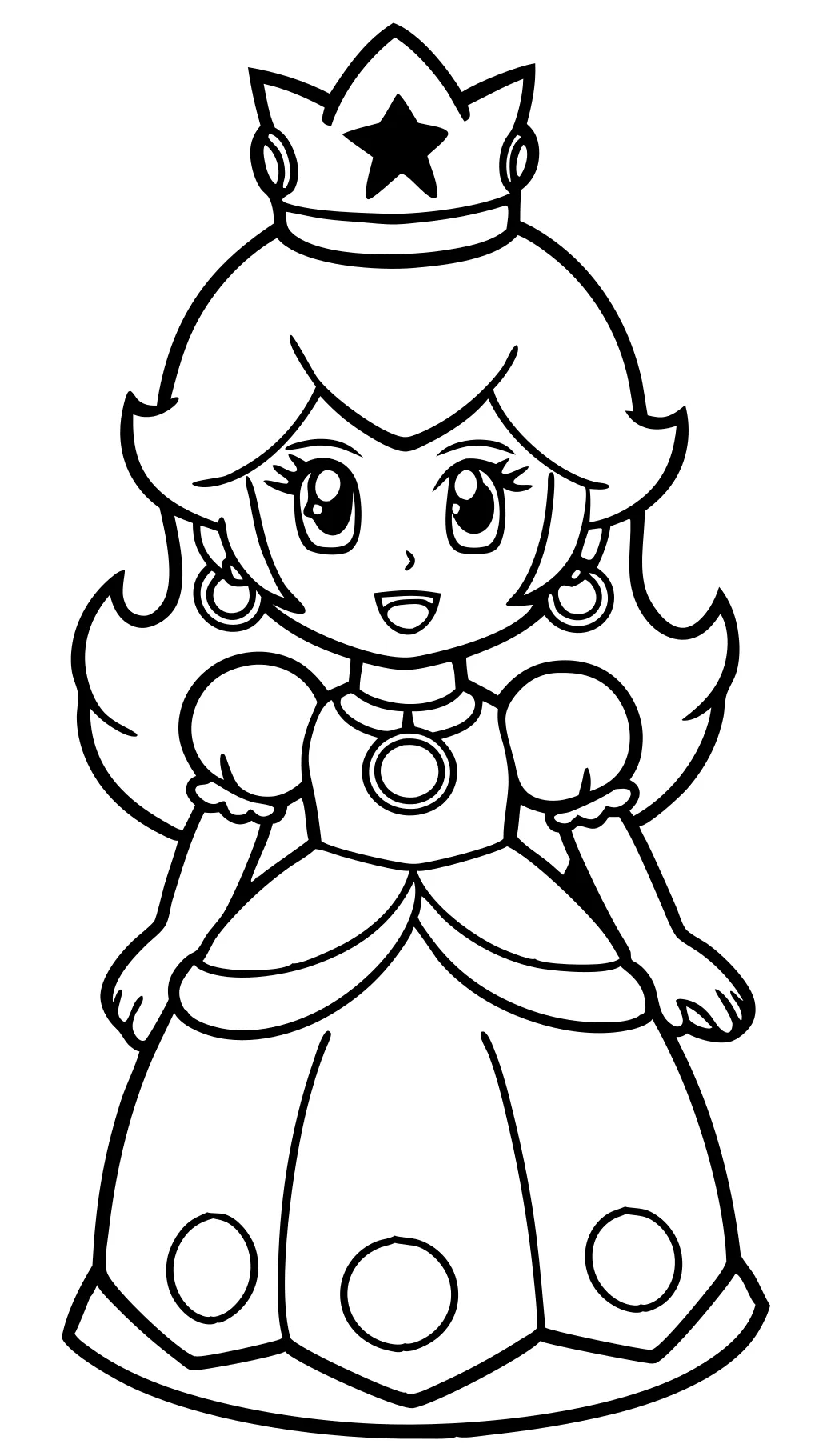 Mario Pages para colorear Princesa Peach